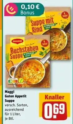 REWE Maggi Guten Appetit Suppe Angebot