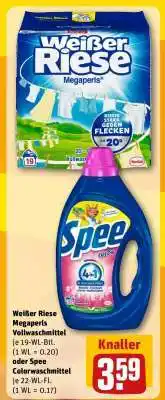 REWE Weißer Riese Megaperls Vollwaschmittel Angebot