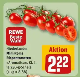 REWE Mini-Roma-Rispentomaten Angebot