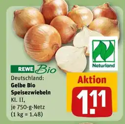REWE Gelbe Bio Speisezwiebeln Angebot