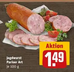 REWE Jagdwurst Pariser Art Angebot