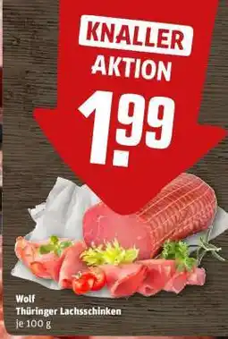 REWE Wolf Thüringer Lachsschinken Angebot