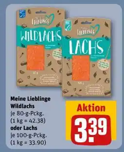 REWE Meine Lieblinge Wildlachs oder Lachs Angebot