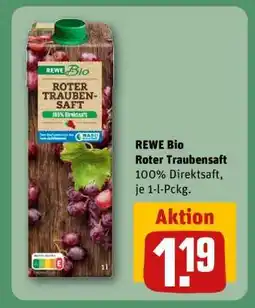 REWE REWE Bio Roter Traubensaft Angebot