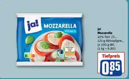 REWE ja! Mozzarella Angebot
