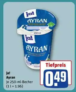 REWE ja! Ayran Angebot