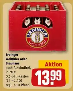 REWE Erdinger Weißbier oder Brauhaus Angebot