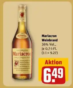 REWE MARIACRON Weinbrand Angebot