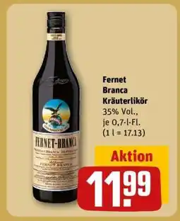 REWE Fernet-Branca Kräuterlikör Angebot