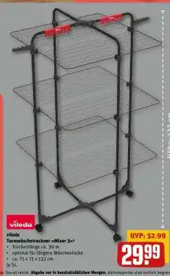 REWE vileda Turmwäschetrockner Mixer 3 Angebot