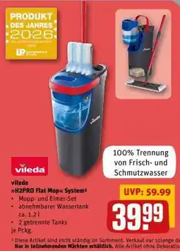 REWE vileda H2PRO Flat Mop System Angebot