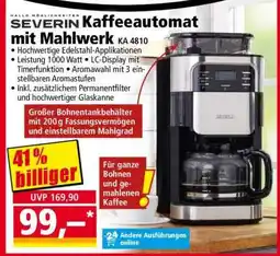 Norma SEVERIN Kaffeeautomat mit Mahlwerk KA 4810 Angebot