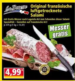 Norma Original französische luftgetrocknete Salami Angebot