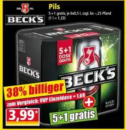 Norma Beck's Pils Angebot