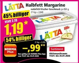 Norma Lätta Halbfett-Margarine Angebot