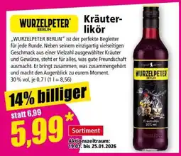 Norma WURZELPETER BERLIN Kräuterlikör Angebot