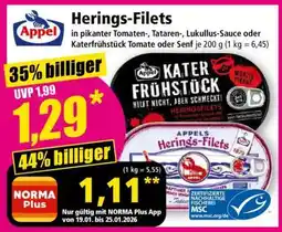 Norma Herings-Filets Angebot