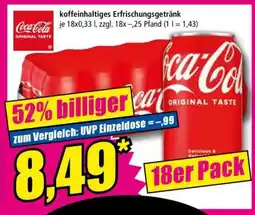 Norma Coca-Cola Original Taste 18er Pack Angebot