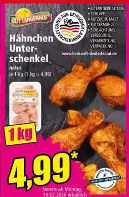 Norma Hähnchen-Unterschenkel Angebot