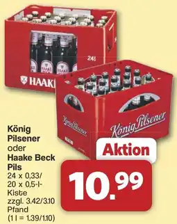 Famila Nord West König Pilsener oder Haake Beck Pils Angebot