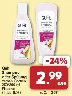 Famila Nord West Guhl Shampoo oder Spülung Angebot