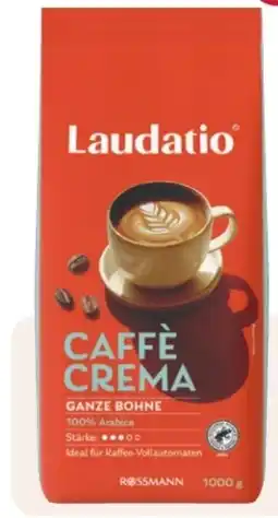 Rossmann Laudatio Ganze Bohne Caffè Crema Angebot