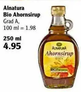 Globus Alnatura Bio Ahornsirup Angebot