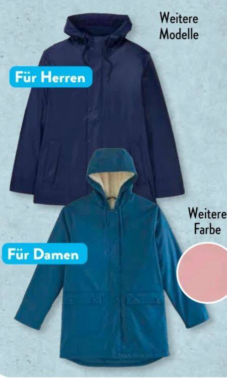 Erstaunlich Aldi Regenjacke Damen Fotos