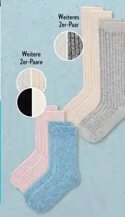 Aldi Süd Up2Fashion Damen Flausch-Strümpfe 2 Paar Angebot