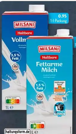 Aldi Süd Milsani H-Milch Angebot