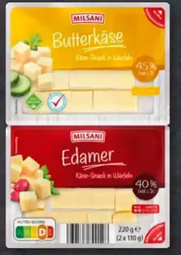 Aldi Süd Milsani Käse-Snack Angebot