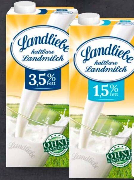Wunderschne Landliebe Milch Angebot Ebenbild