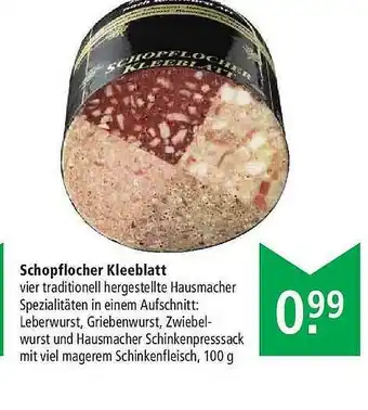 Marktkauf Schopflocher Kleeblatt Angebot