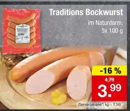 Zimmermann Traditions bockwurst Angebot