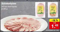 Zimmermann Hümmlinger schinkenlyoner mit paprika Angebot