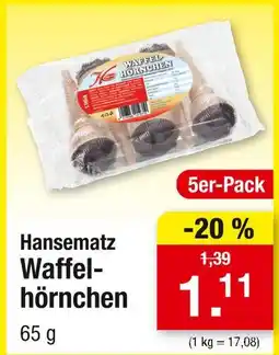 Zimmermann Hansematz waffelhörnchen Angebot