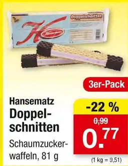 Zimmermann Hansematz doppelschnitten Angebot