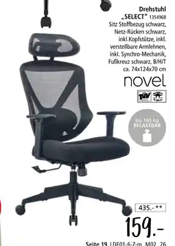 Zurbrüggen Novel drehstuhl select Angebot