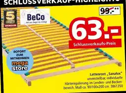 Segmüller Beco lattenrost sanalux Angebot