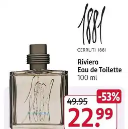 Rossmann Cerruti 1881 riviera eau de toilette Angebot