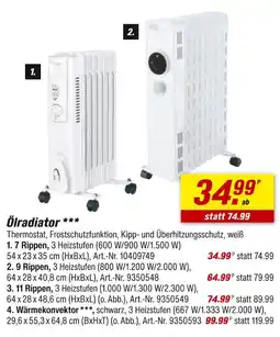 toom Baumarkt Ölradiator 7 rippen Angebot