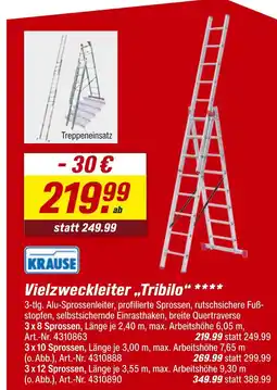 toom Baumarkt Krause vielzweckleiter tribilo Angebot
