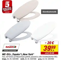 toom Baumarkt Toom wc-sitz wc-sitz „topeka“/„new york“ Angebot