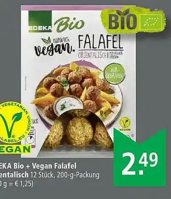 Marktkauf Edeka Bio + Vegan Falafel Orientalisch Angebot