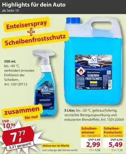 Sonderpreis Baumarkt Enteiserspray + Scheibenfrostschutz Angebot