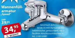 Sonderpreis Baumarkt Wannenfüllarmatur ,,Speed" Angebot