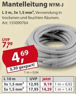 Sonderpreis Baumarkt Mantelleitung NYM-J Angebot