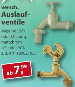Sonderpreis Baumarkt versch. Auslaufventile Angebot