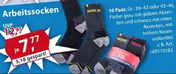 Sonderpreis Baumarkt Arbeitssocken Angebot