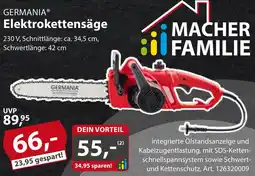 Sonderpreis Baumarkt GERMANIA Elektrokettensäge Angebot
